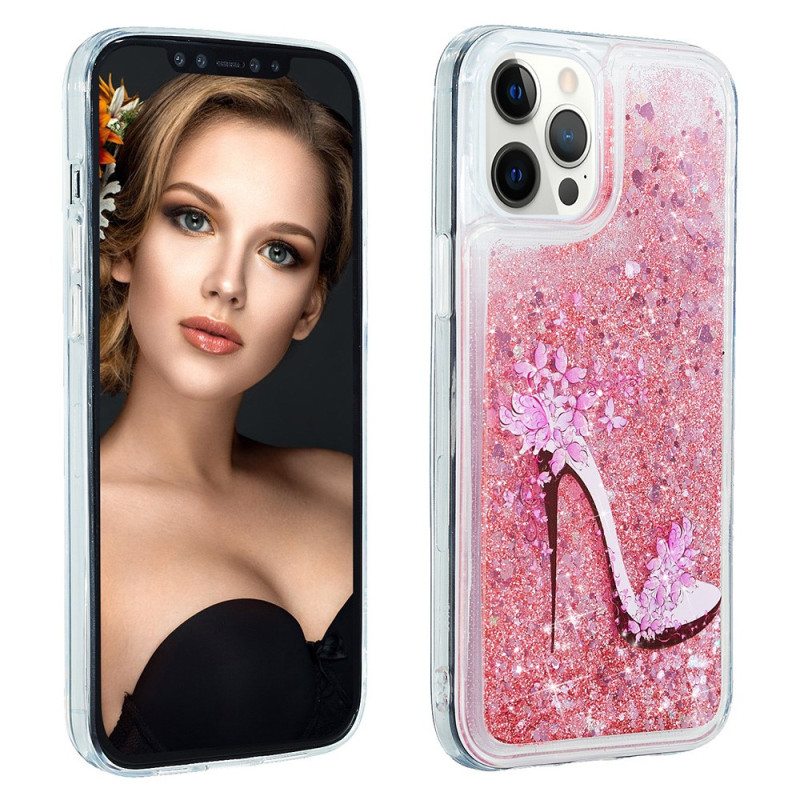 Case iPhone 15 Pro Paljettipumppu