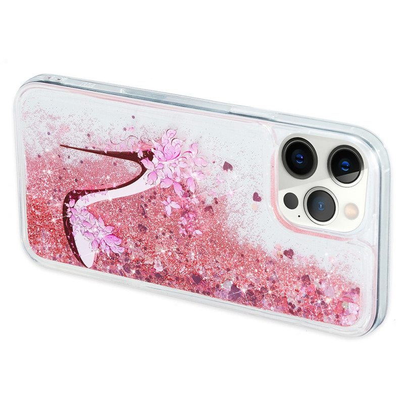 Case iPhone 15 Pro Paljettipumppu