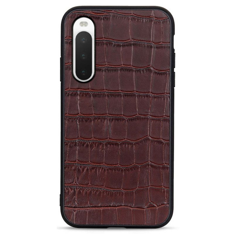 Case Sony Xperia 10 IV Aito Crocodile Texture -nahka