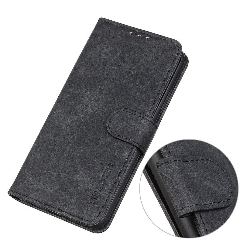 Flip Case Sony Xperia 10 IV Khazneh Vintage Nahkaefekti