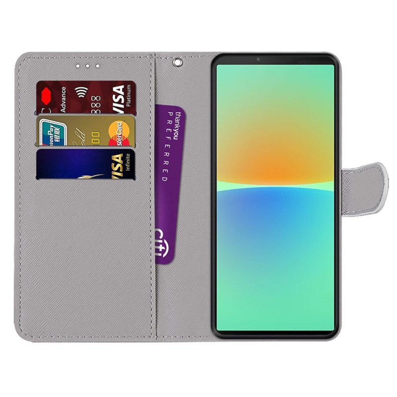 Flip Case Sony Xperia 10 IV Sormen Sydän