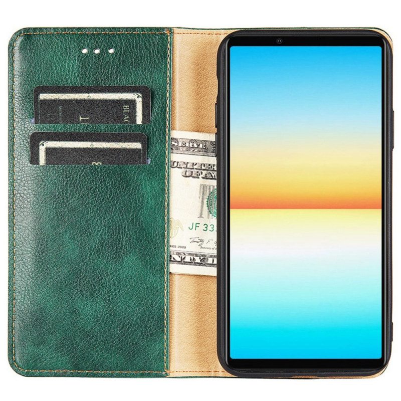 Flip Case Sony Xperia 10 IV Vintage Design