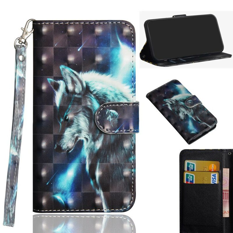 Flip Case Realme C11 Majestic Wolf