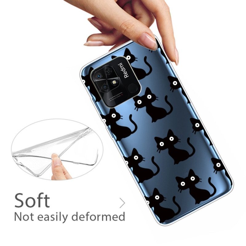 Case Xiaomi Redmi 10C Hauskoja Kissoja