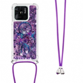 Case Xiaomi Redmi 10C Kiristysnyörillä Paljetin Kiristysnyöri Dream Catcher