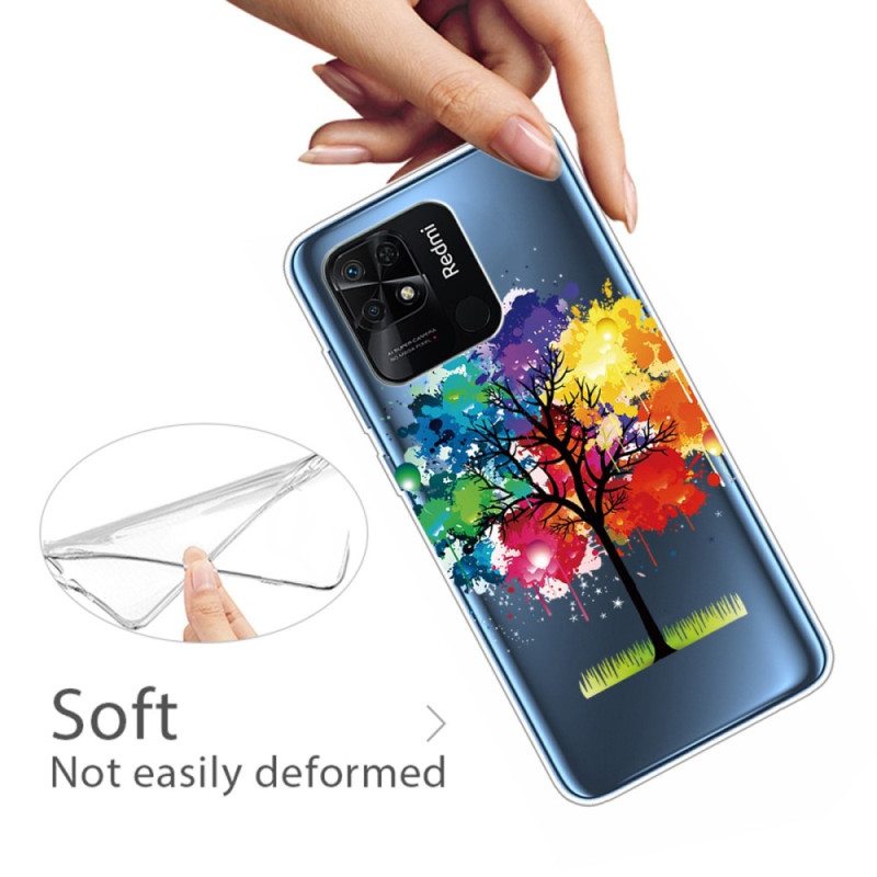 Case Xiaomi Redmi 10C Saumaton Akvarellipuu