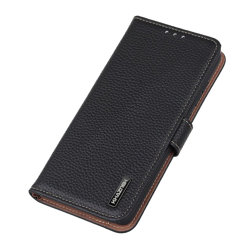 Flip Case Xiaomi Redmi 10C Khazneh Litsi Nahka