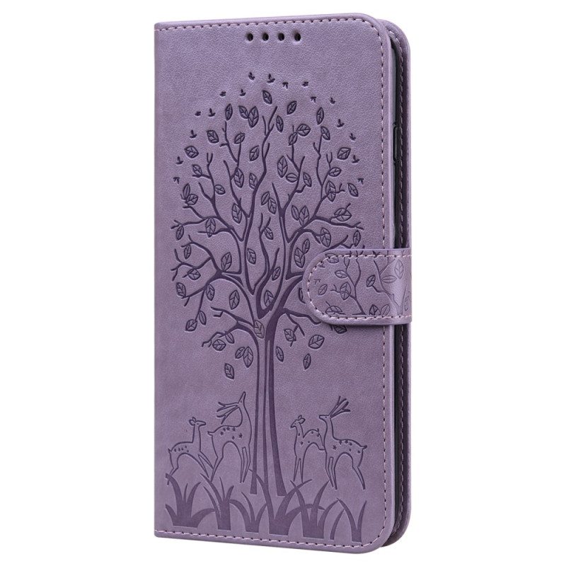 Flip Case Xiaomi Redmi 10C Puu Ja Hirvi