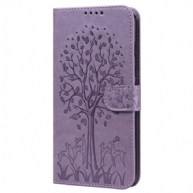 Flip Case Xiaomi Redmi 10C Puu Ja Hirvi