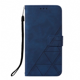 Flip Case Xiaomi Redmi 10C Suojaketju Kuori Hihnan Kolmiot