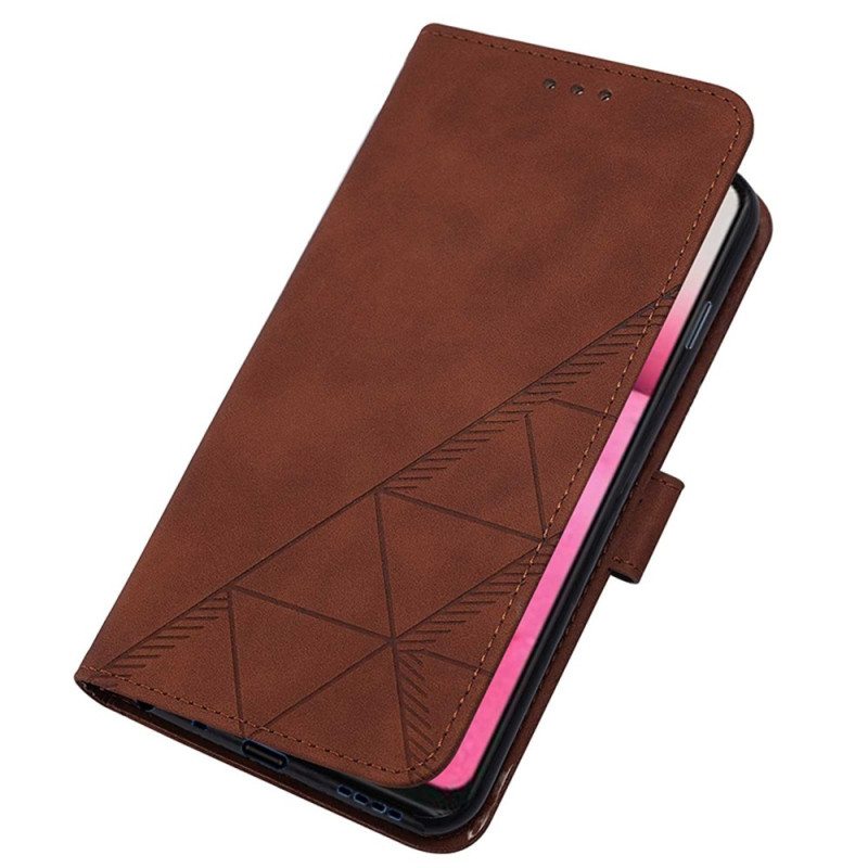 Flip Case Xiaomi Redmi 10C Suojaketju Kuori Hihnan Kolmiot