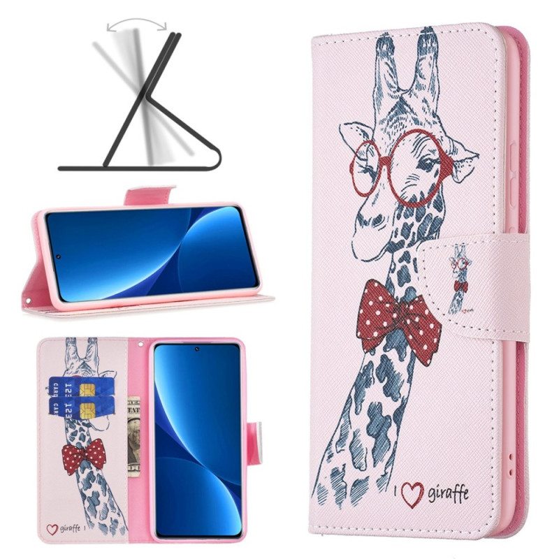 Flip Case Xiaomi Redmi 10C Taitava Kirahvi