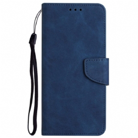 Flip Case Xiaomi Redmi 10C Yksivärinen Kaulanauha