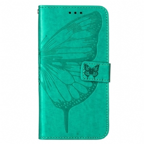 Kotelot Xiaomi Redmi 10C Butterfly Design Kaulanauhalla