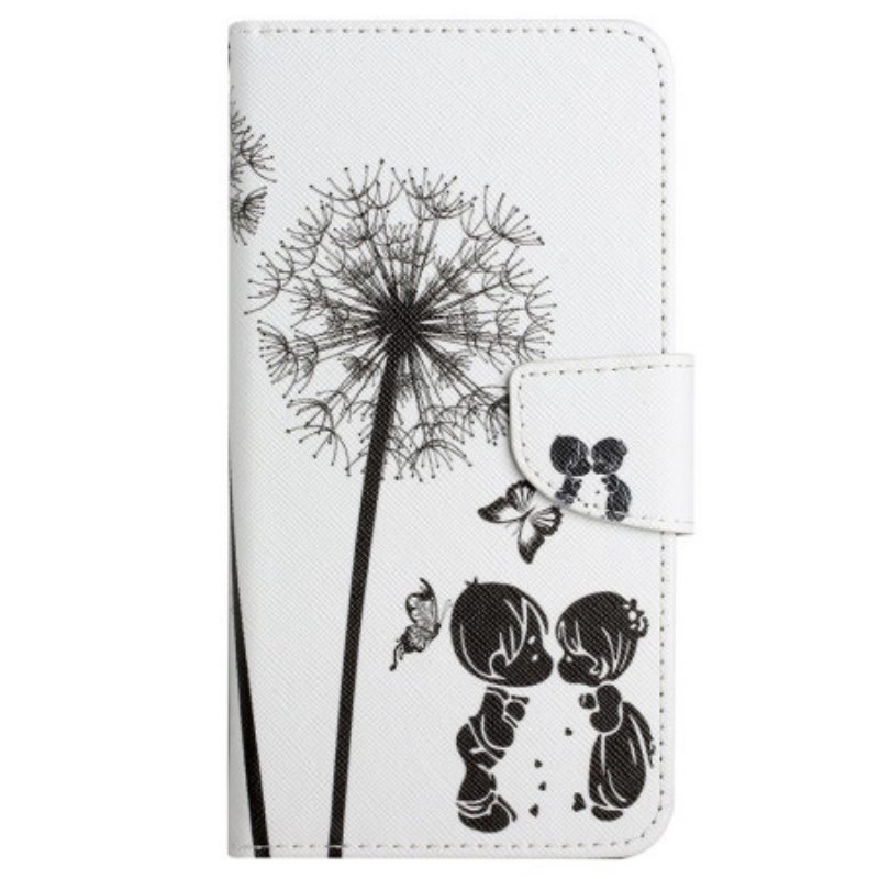 Kotelot Xiaomi Redmi 10C Suojaketju Kuori Lanyard Love Dandelions