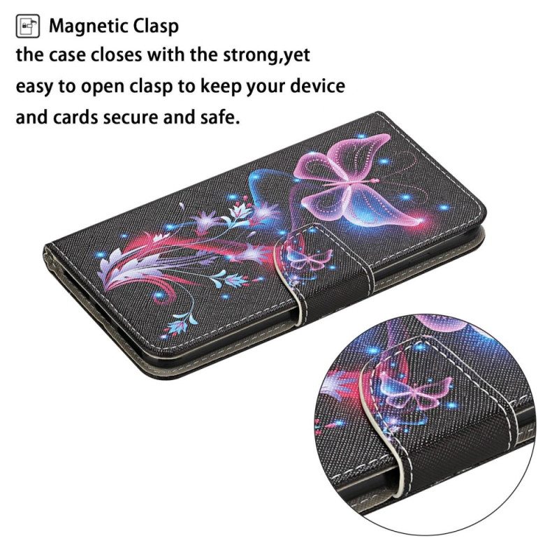 Kotelot Xiaomi Redmi 10C Suojaketju Kuori Strappy Butterfly Dance