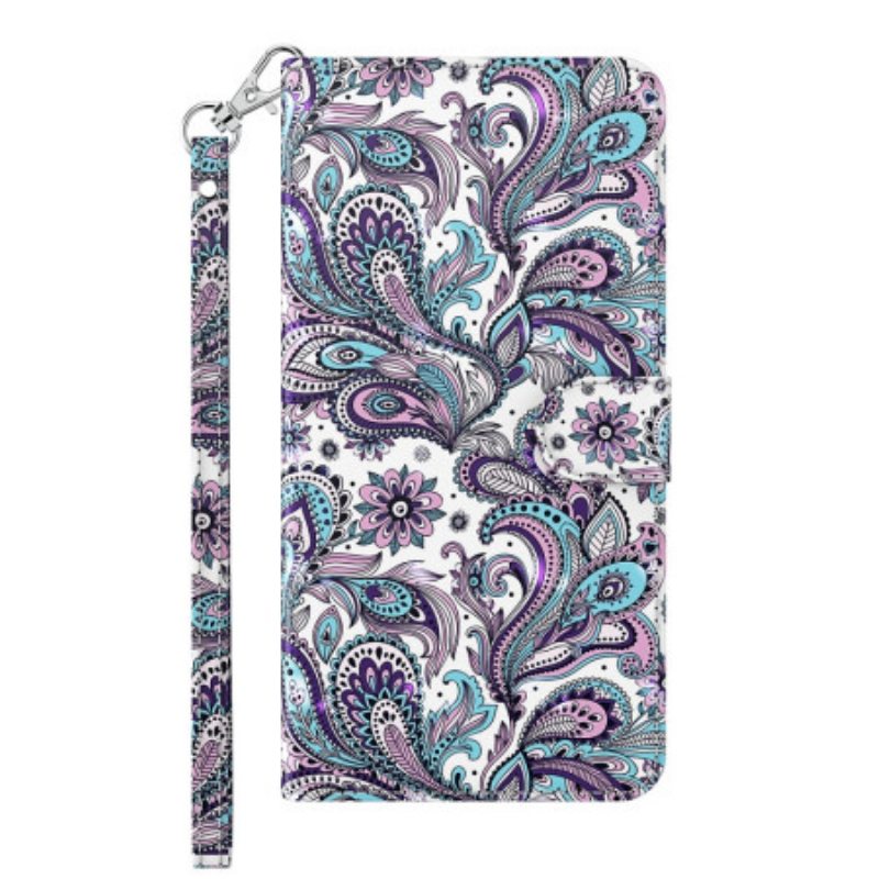 Kotelot Xiaomi Redmi 10C Suojaketju Kuori Strappy Paisley -kuvio