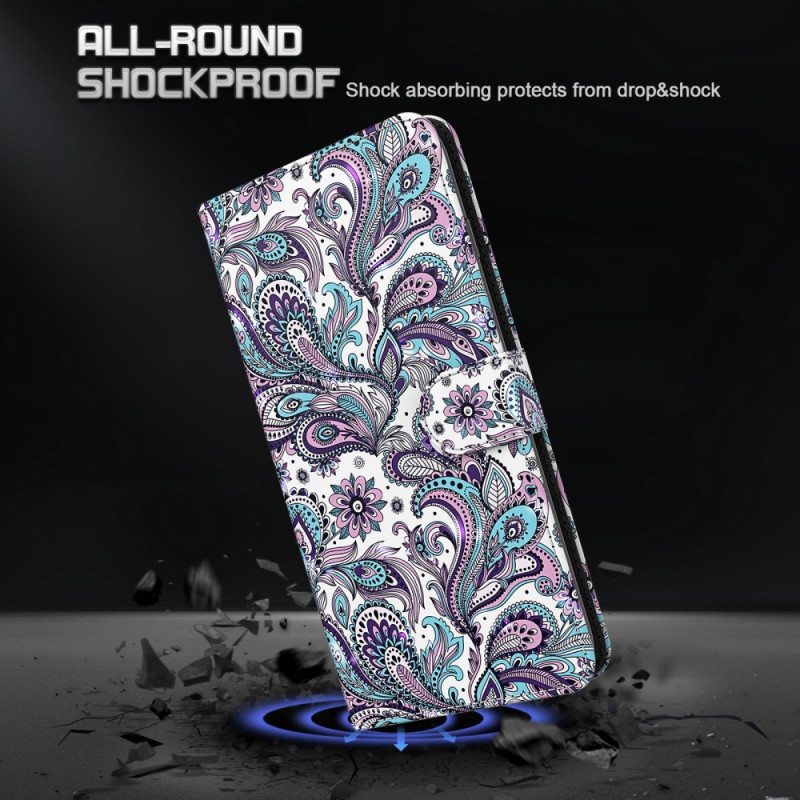 Kotelot Xiaomi Redmi 10C Suojaketju Kuori Strappy Paisley -kuvio