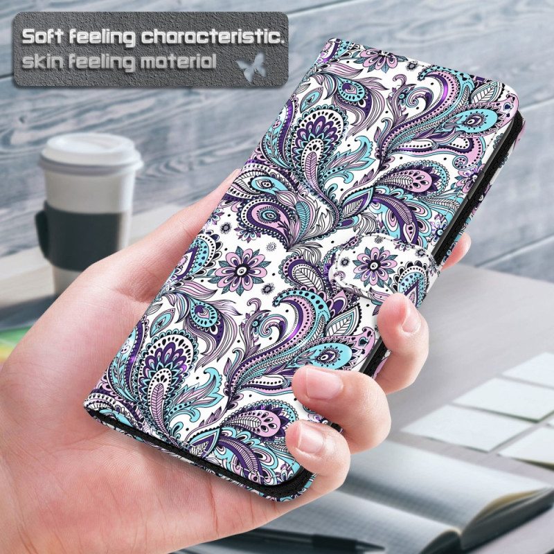 Kotelot Xiaomi Redmi 10C Suojaketju Kuori Strappy Paisley -kuvio