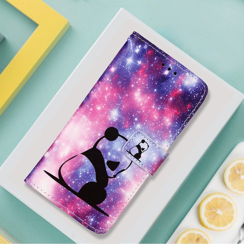 Kotelot Xiaomi Redmi 10C Suojaketju Kuori Strappy Space Panda