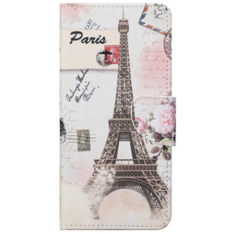 Kotelot Xiaomi Redmi 10C Vintage Eiffel-torni