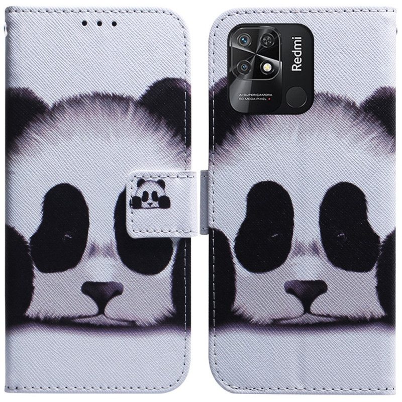 Nahkakotelo Xiaomi Redmi 10C Panda