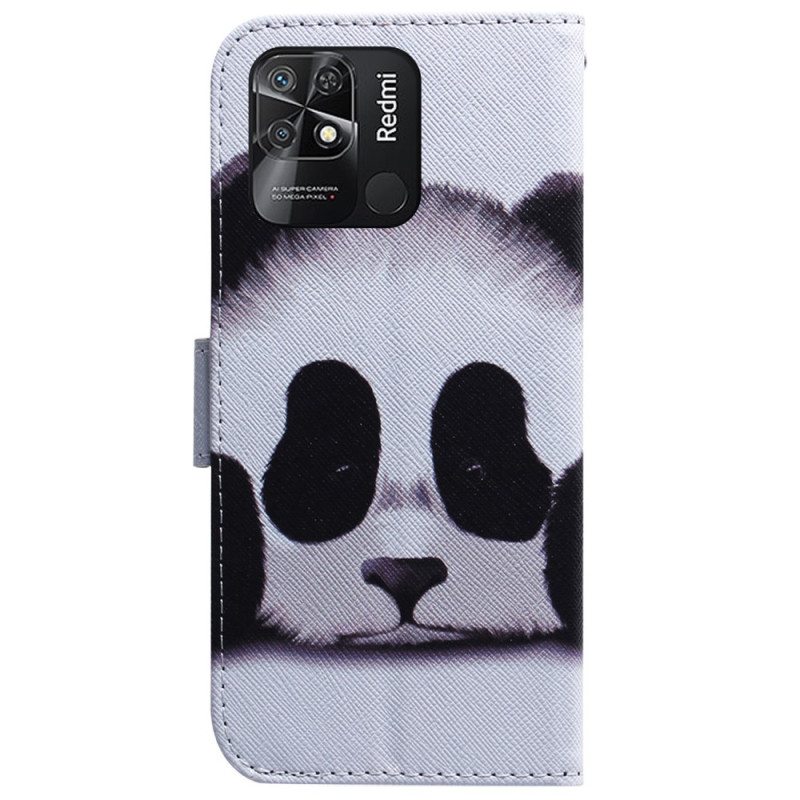 Nahkakotelo Xiaomi Redmi 10C Panda