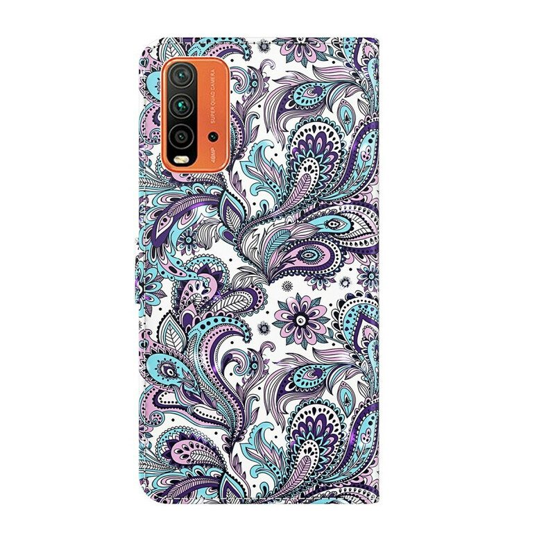 Kotelot Xiaomi Redmi 9T Kukkakuvioita