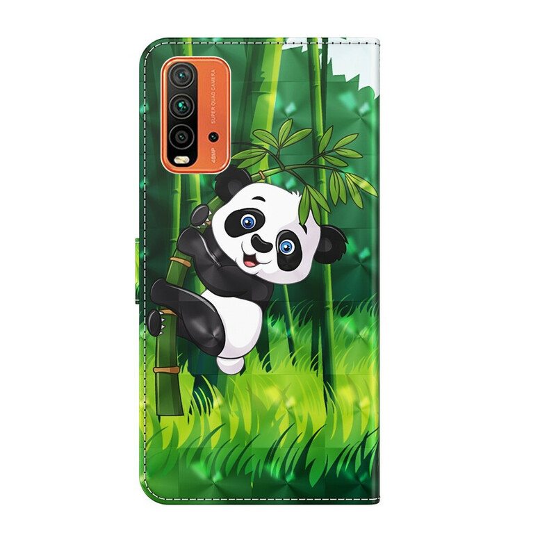 Kotelot Xiaomi Redmi 9T Panda Ja Bambu