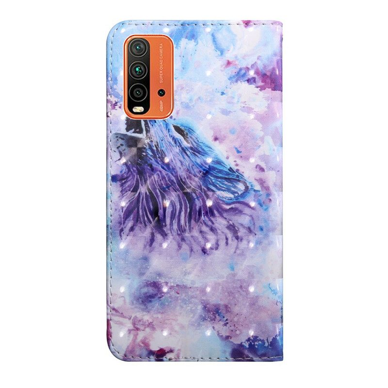 Kotelot Xiaomi Redmi 9T Vesiväri Wolf