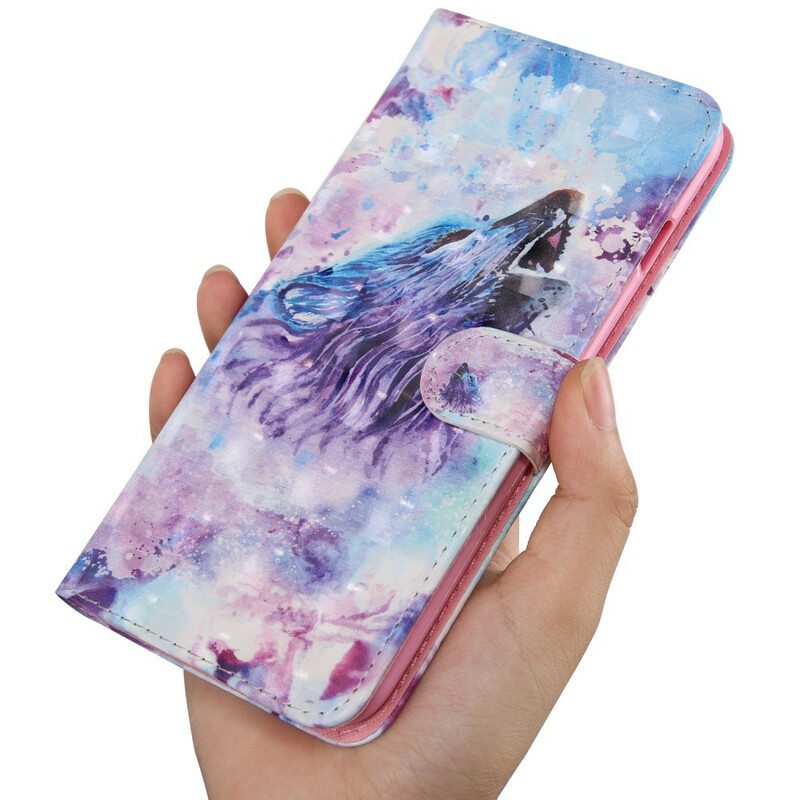 Kotelot Xiaomi Redmi 9T Vesiväri Wolf