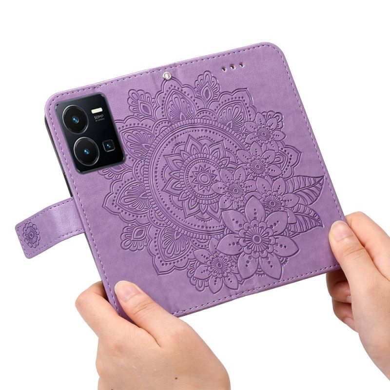 Kotelot Vivo Y35 Suojaketju Kuori Strappy Mandala