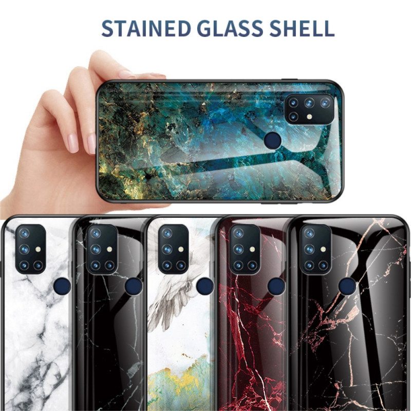 Case OnePlus Nord N10 Marmorivärit Karkaistu Lasi