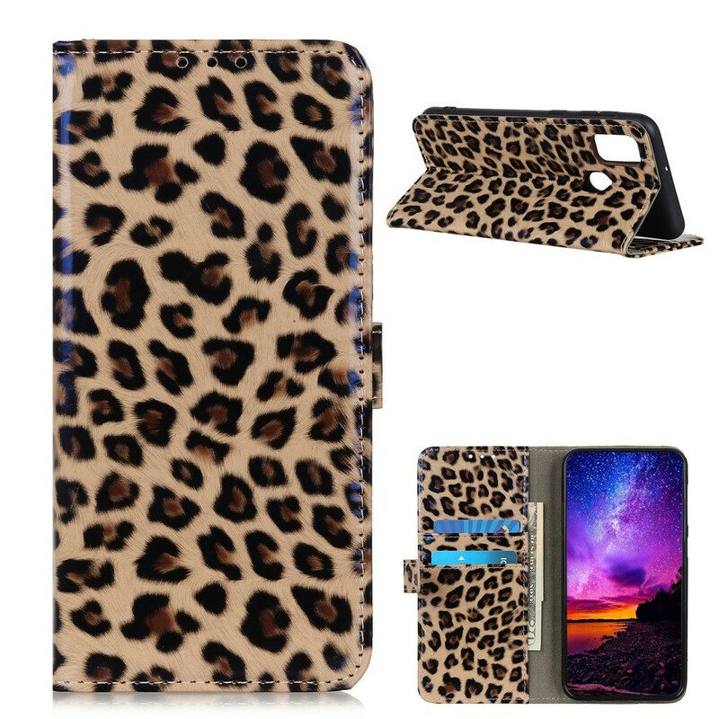 Flip Case OnePlus Nord N10 Leopardi