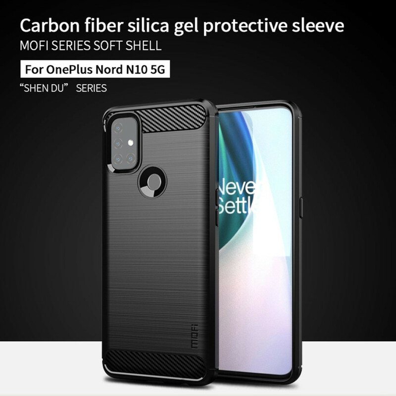 Kuori OnePlus Nord N10 Mofi Harjattu Hiilikuitu