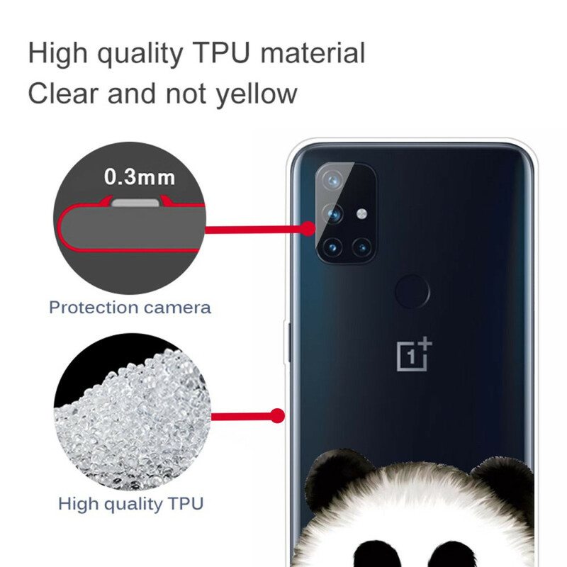 Kuori OnePlus Nord N10 Saumaton Panda