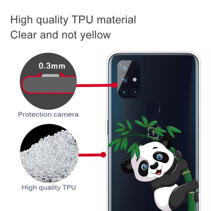 Kuori OnePlus Nord N10 Saumaton Panda Bambulla