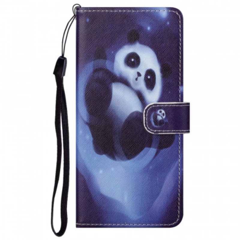 Kotelot Google Pixel 6A Suojaketju Kuori Strappy Space Panda