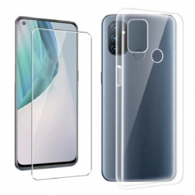 Case OnePlus Nord N100 Combo Ja Karkaistu Lasi Näyttö