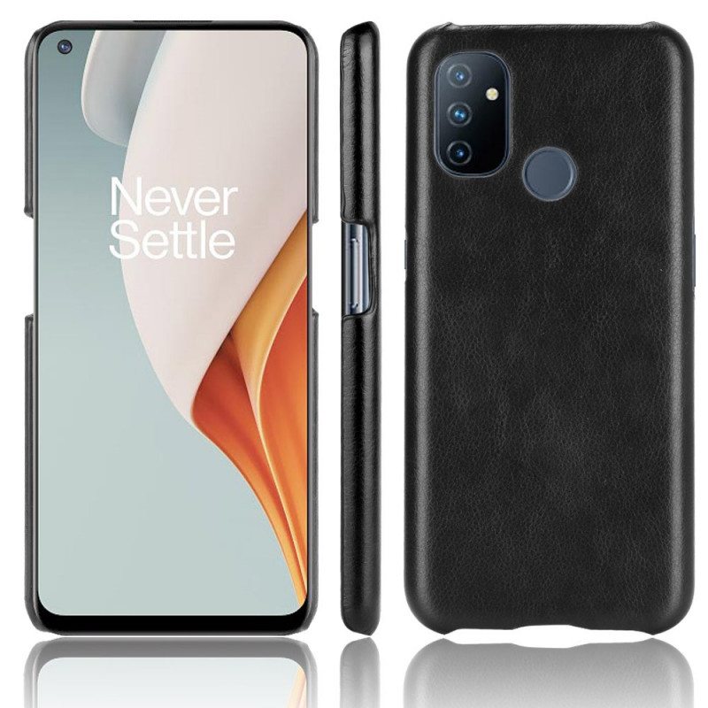 Case OnePlus Nord N100 Litchi Performance -nahkaefekti