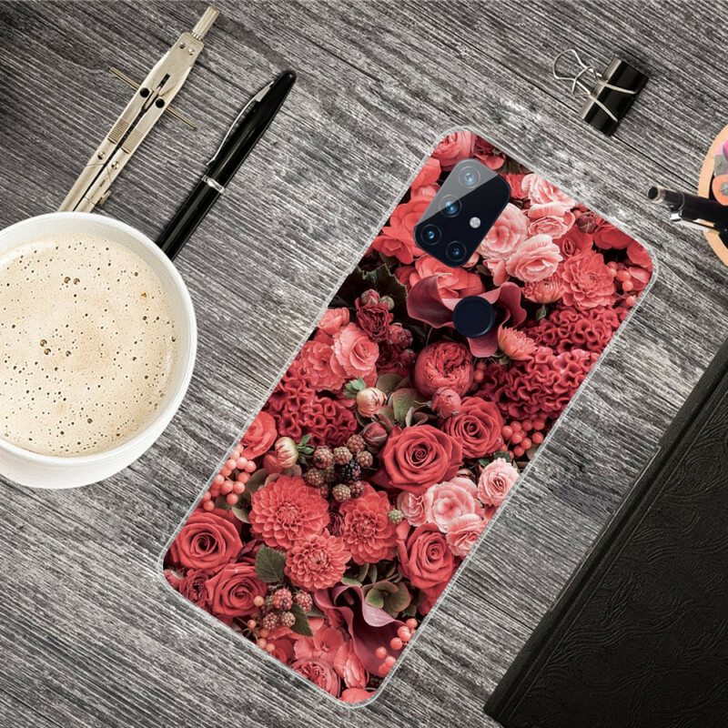 Case OnePlus Nord N100 Voimakkaat Kukat