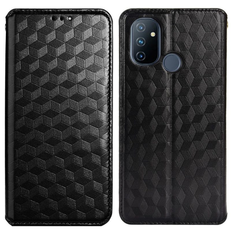 Puhelinkuoret OnePlus Nord N100 Kotelot Flip 3d Diamond Leather Effect