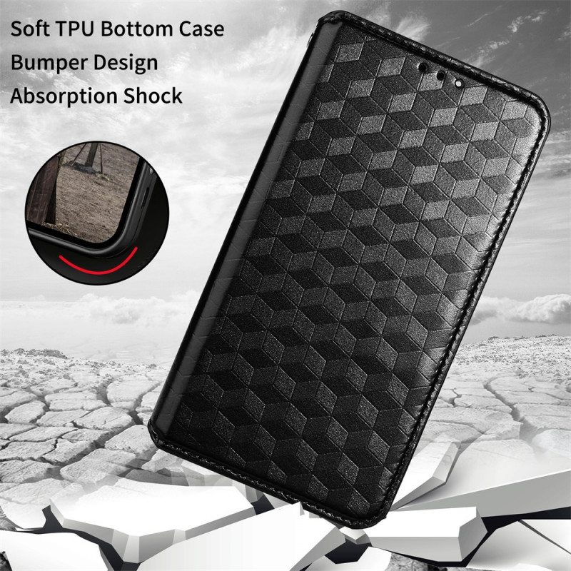 Puhelinkuoret OnePlus Nord N100 Kotelot Flip 3d Diamond Leather Effect