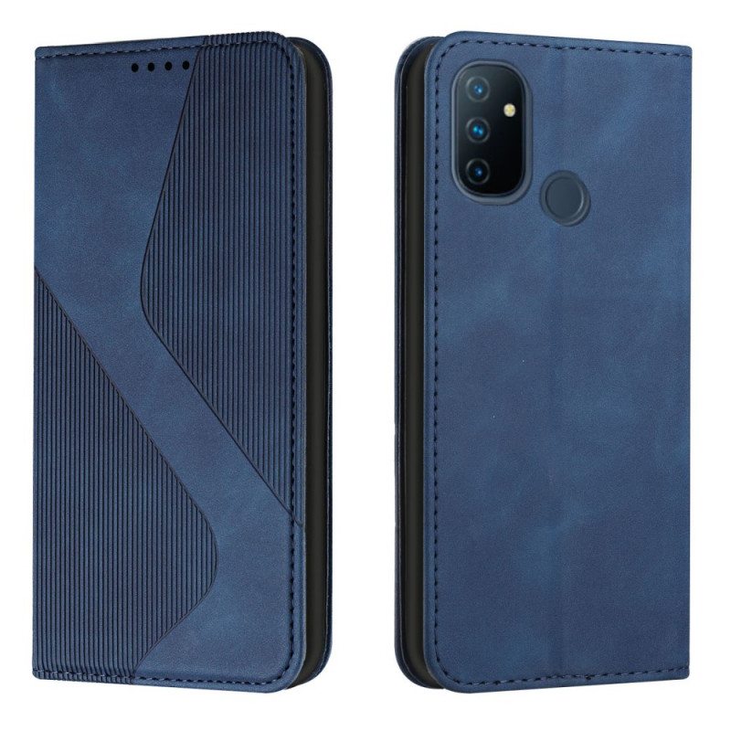 Puhelinkuoret OnePlus Nord N100 Kotelot Flip Nahkatyylinen S-design