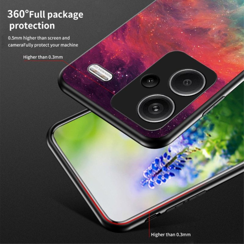 Kuori Xiaomi Redmi Note 13 Pro Plus 5g Starry Crescent Moon Karkaistu Lasi