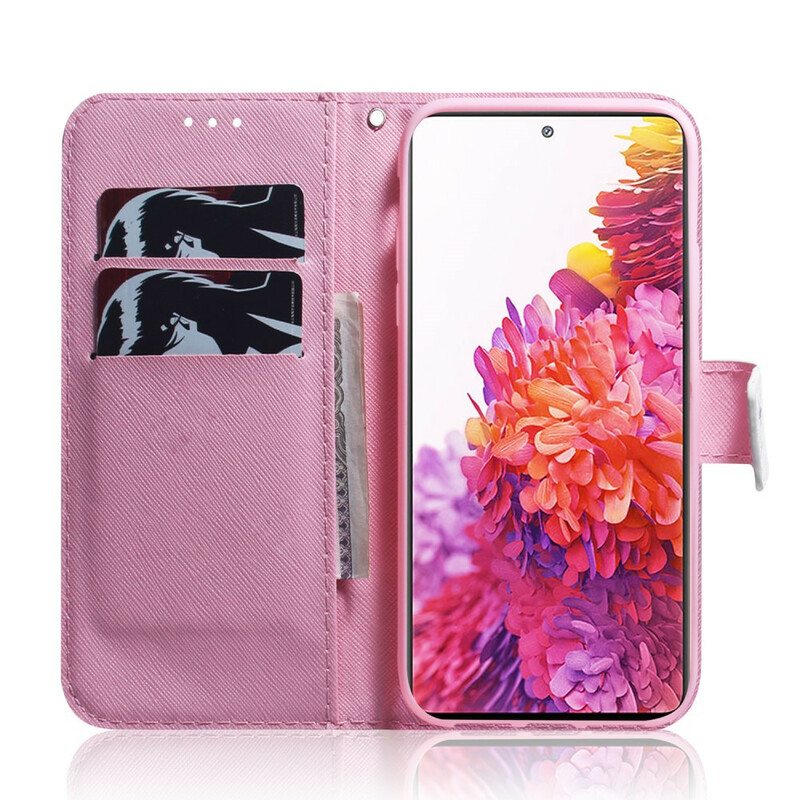 Flip Case Samsung Galaxy S20 FE Flower Dusty Pink