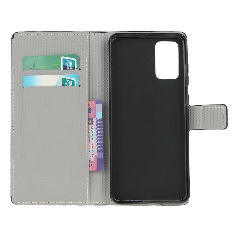 Flip Case Samsung Galaxy S20 FE Perhosia Ja Kukkia