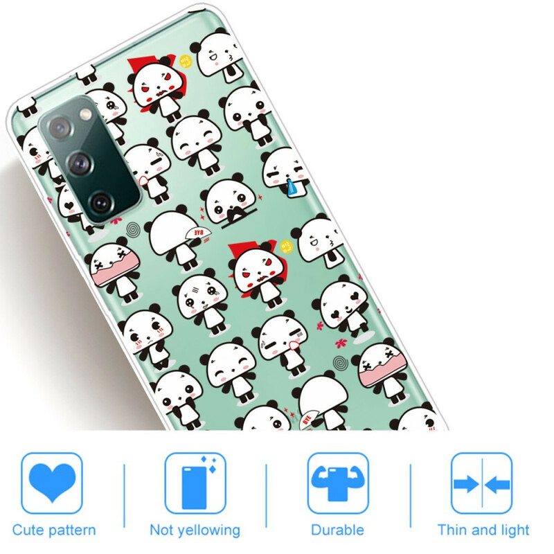 Kuori Samsung Galaxy S20 FE Saumaton Hauska Panda