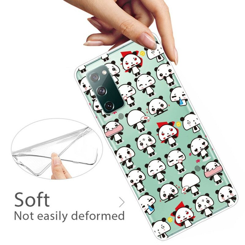 Kuori Samsung Galaxy S20 FE Saumaton Hauska Panda