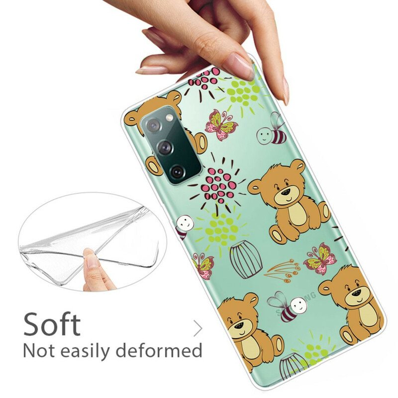 Kuori Samsung Galaxy S20 FE Teddy Bears Toppi